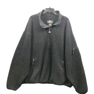 Outersport OT 2000 Outertech Fleece Pullover Jacket Charcoal XL Zip Pockets